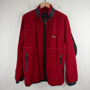 Hysteric Glamour Red Fleece Zip Jacket