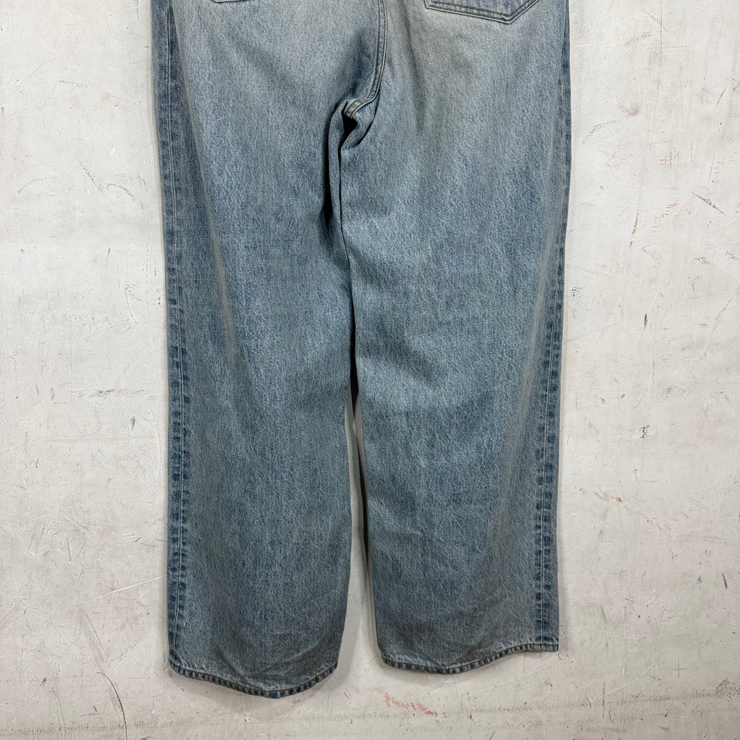 Balenciaga Lightwash Garde Robe Baggy Jeans