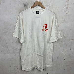 Stussy x Our Legacy Orange Embroidered T-Shirt
