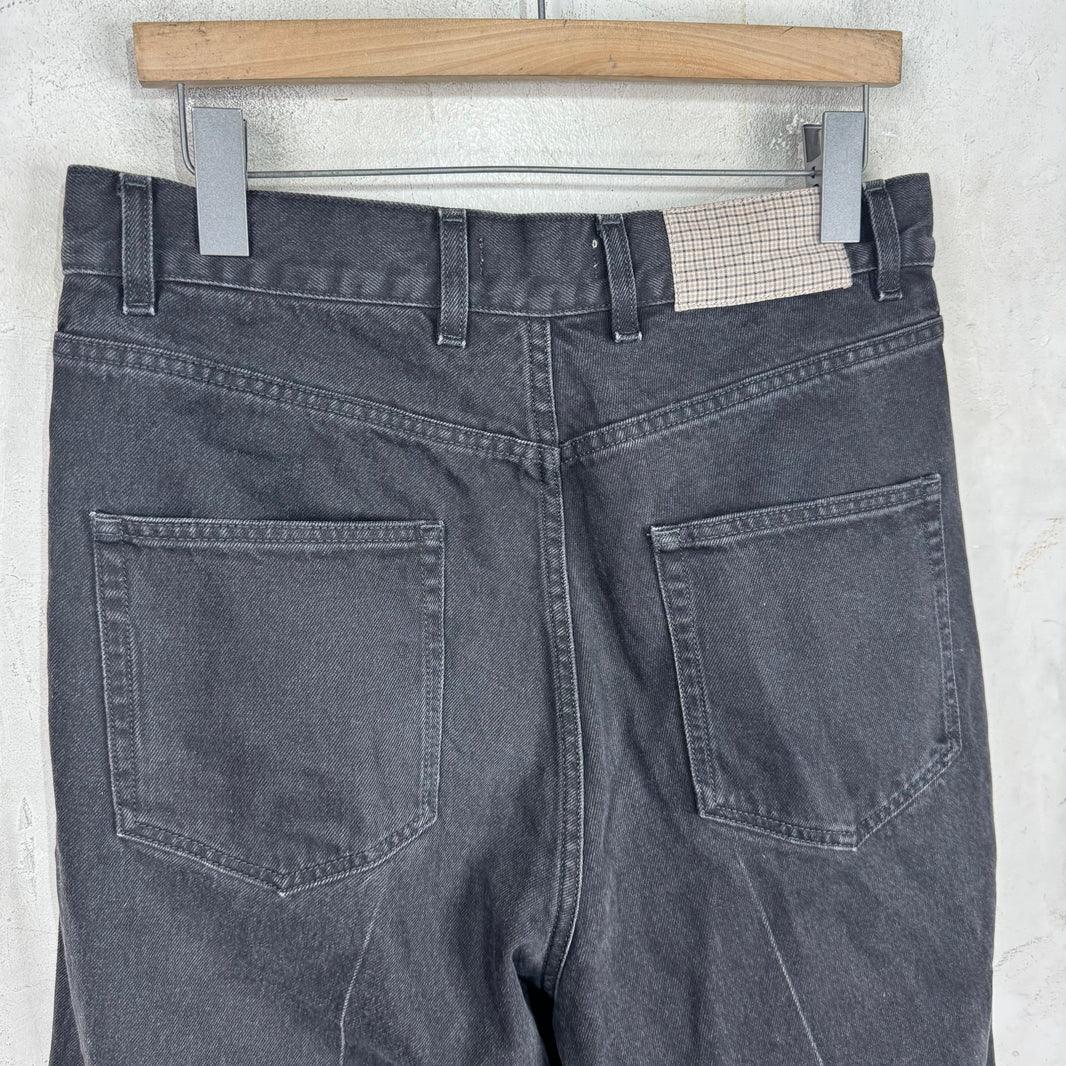 MFpenn Charcoal Baggy Paneled Jeans