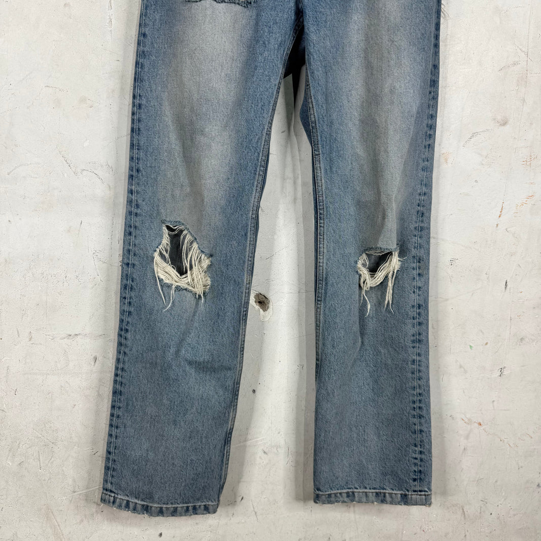 Balenciaga Distressed Lightwash Yeek Jeans