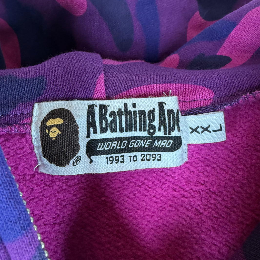 Bape Purple Shark Full Zip Hoodie