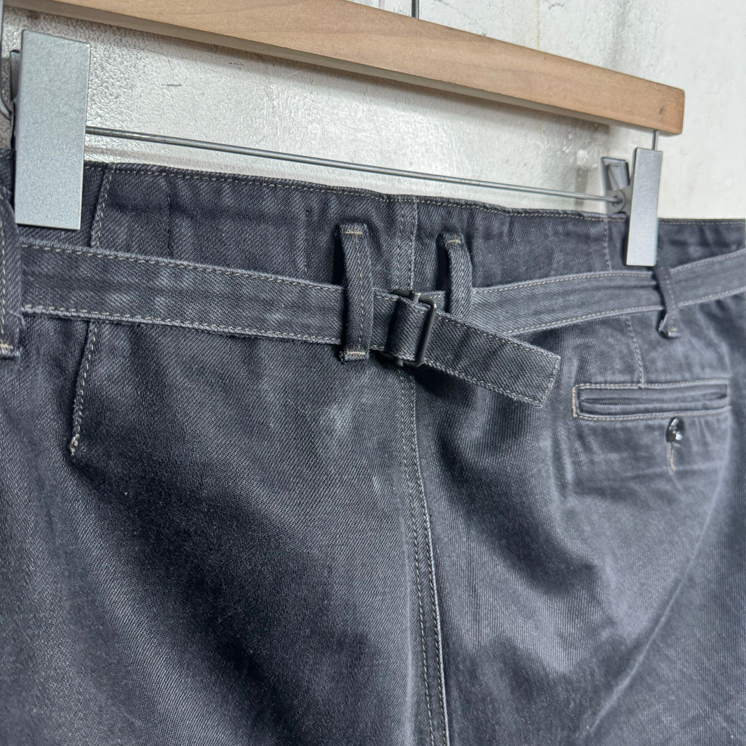 Lemaire Wide Leg Black Jeans