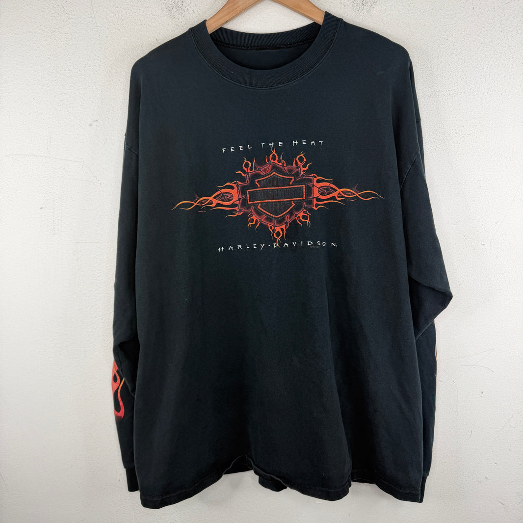 Vintage Harley Feel The Heat L/S T-Shirt