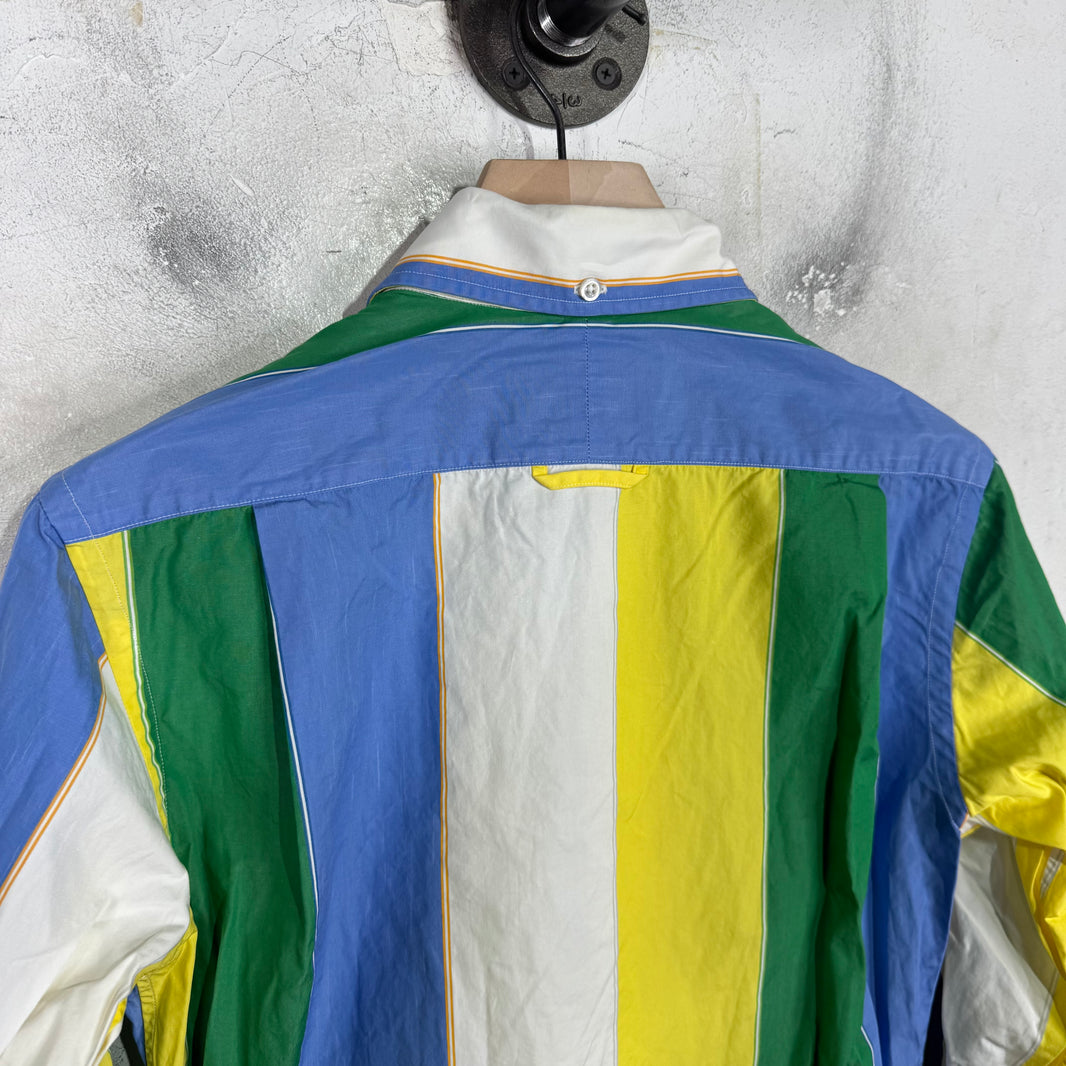 Thom Browne White Multi Striped L/S Shirt