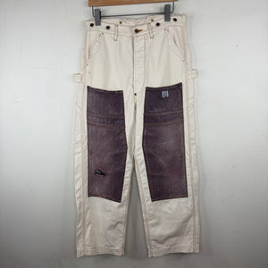 Kapital White Double Knee Carpenter Pants