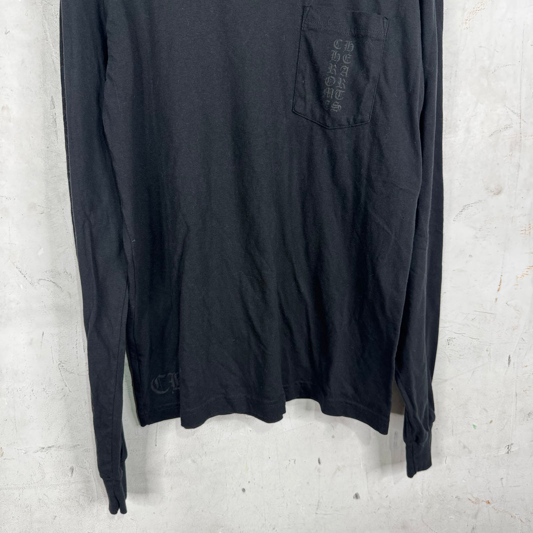Chrome Hearts Vertical Logo Miami L/S T-Shirt