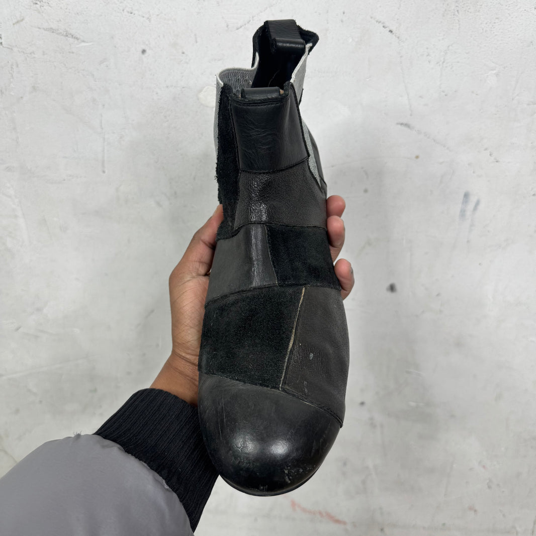Comme Des Garçons Homme Plus Patchwork Chelsea Boots