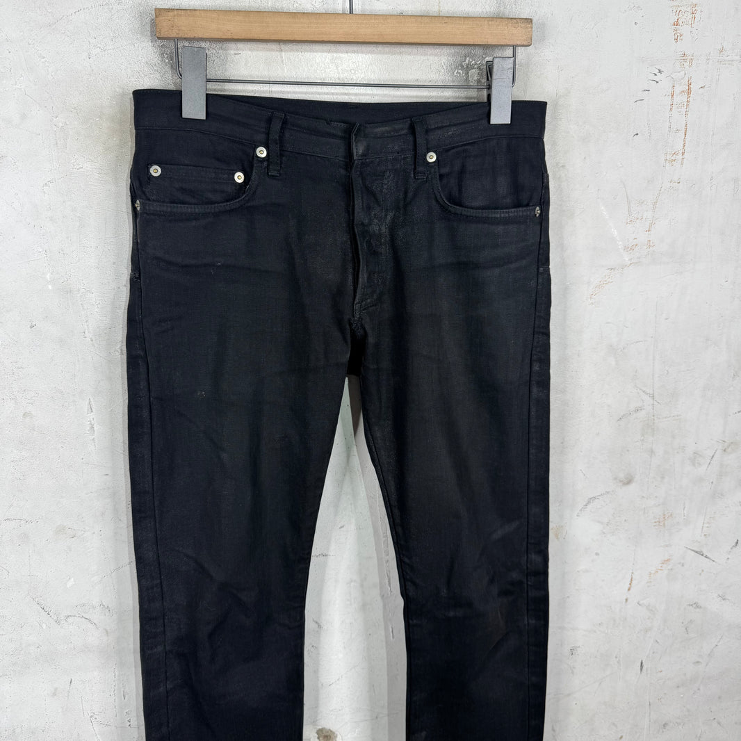 Dior Waxed Black Jeans