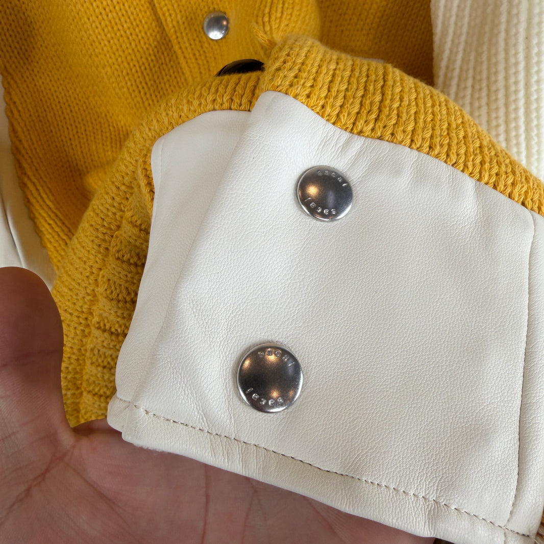 Sacai Eric Haze Two Tone Knitted Varsity Jacket