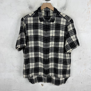 Chrome Hearts Plaid Wool Zipped S/S Shirt