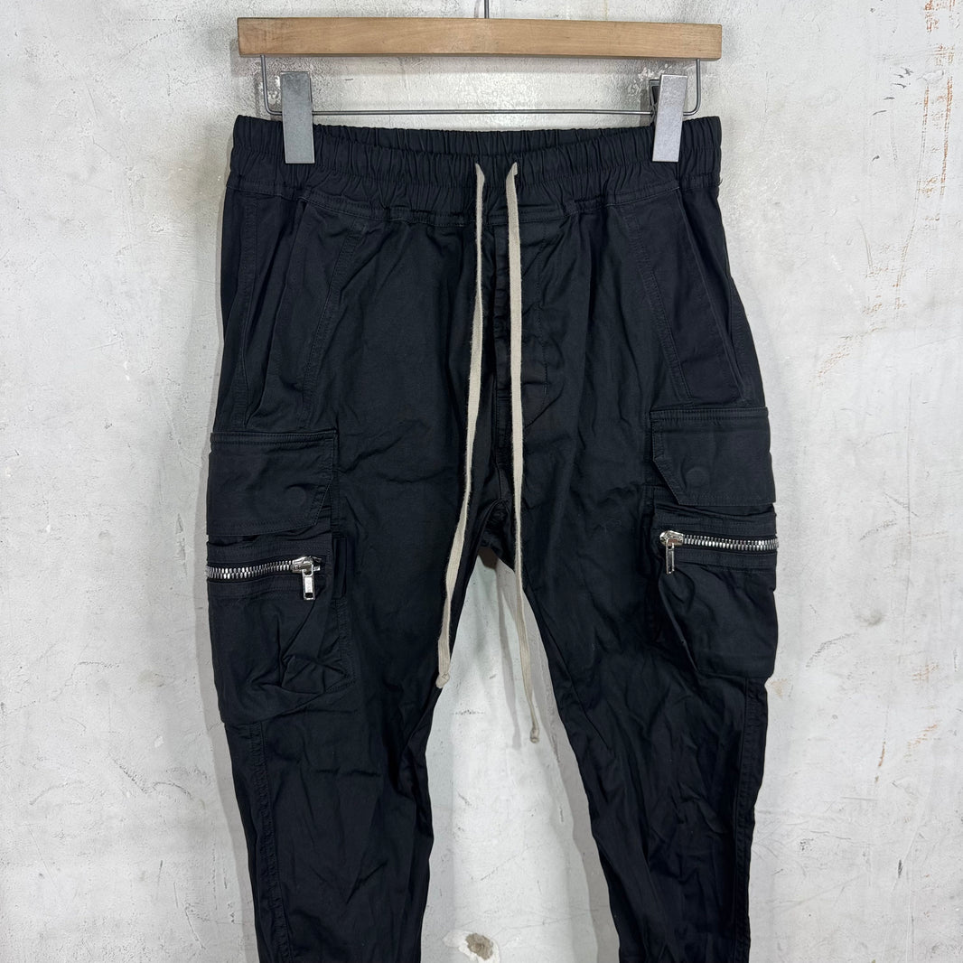 Rick Owens Canvas Zippered Jogger Pants