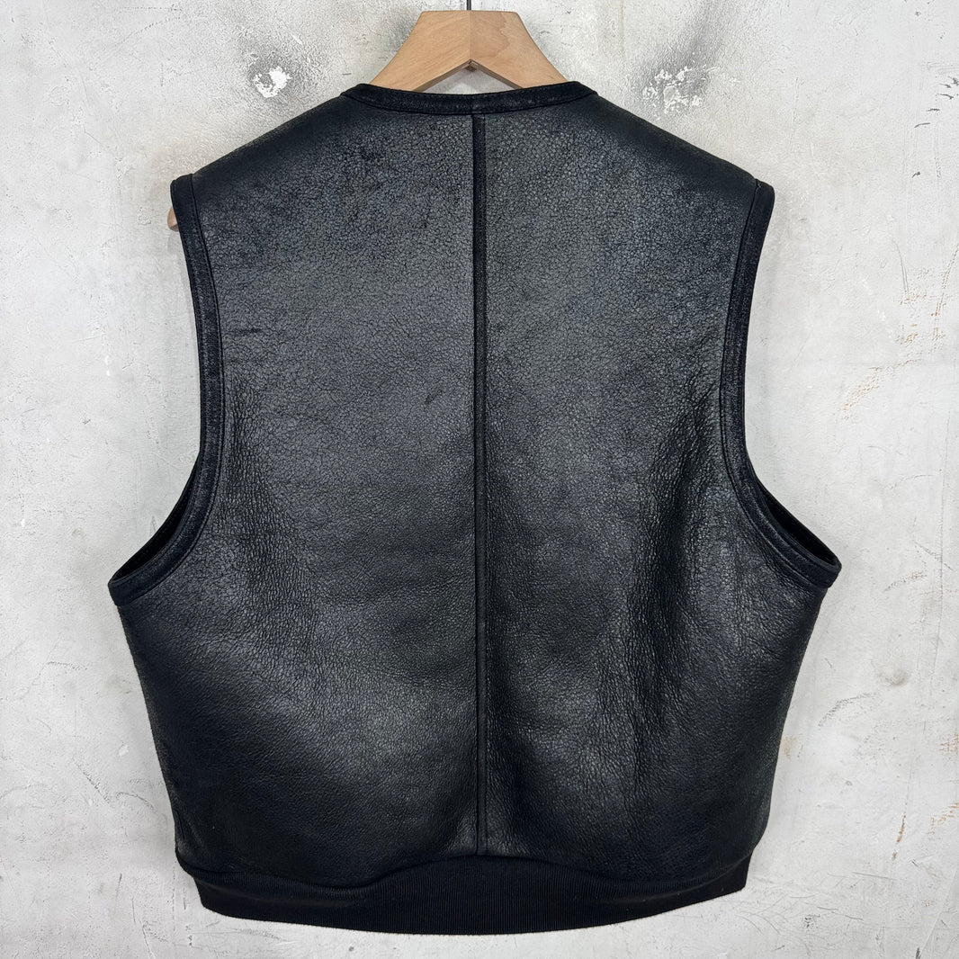 Stussy Leather Sherpa Vest