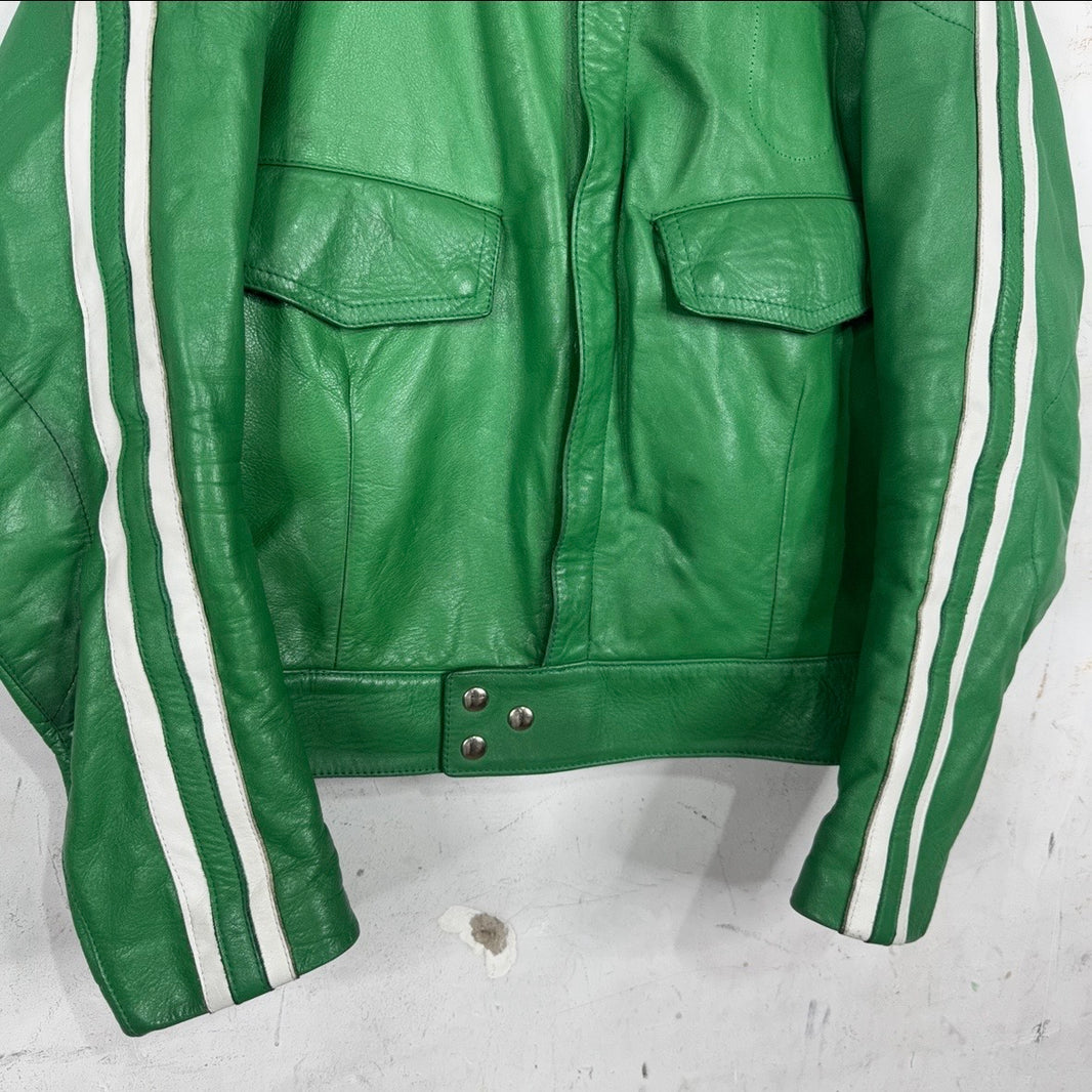 Vintage Polizei German Police Leather Jacket