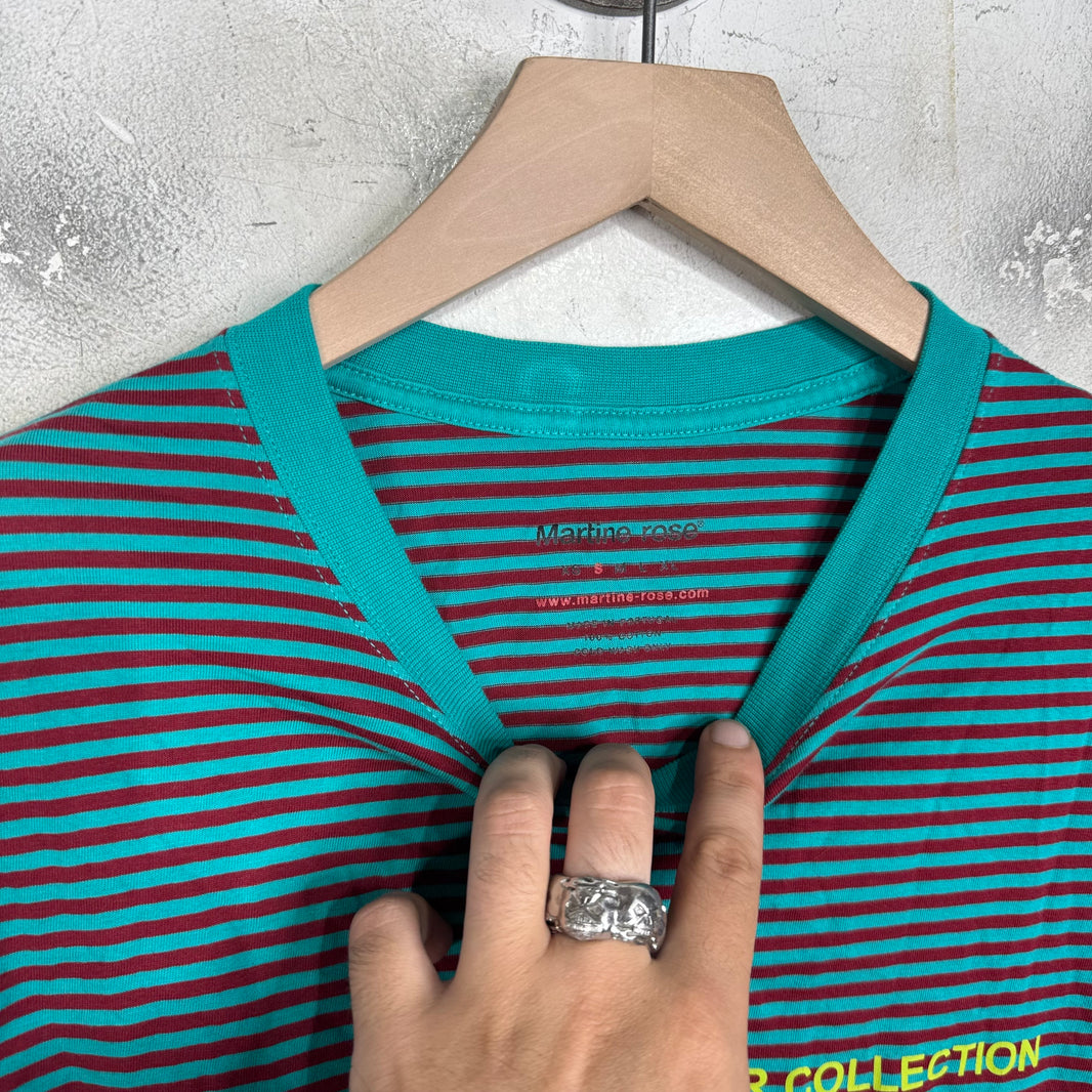 Martine Rose Striped AW Logo T-Shirt