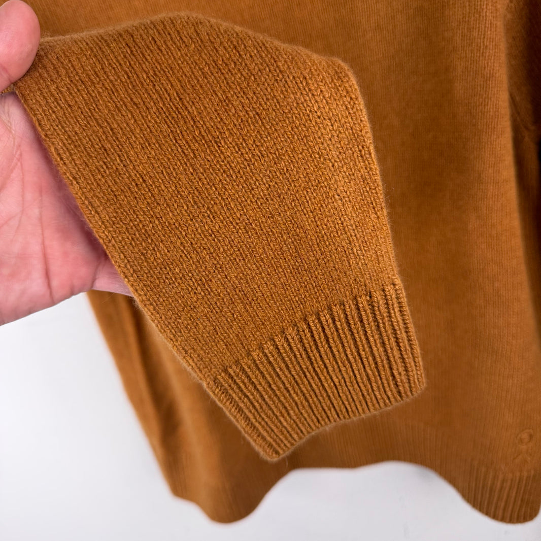 Elder Statesman Cropped Mustard Cashmere Sweater