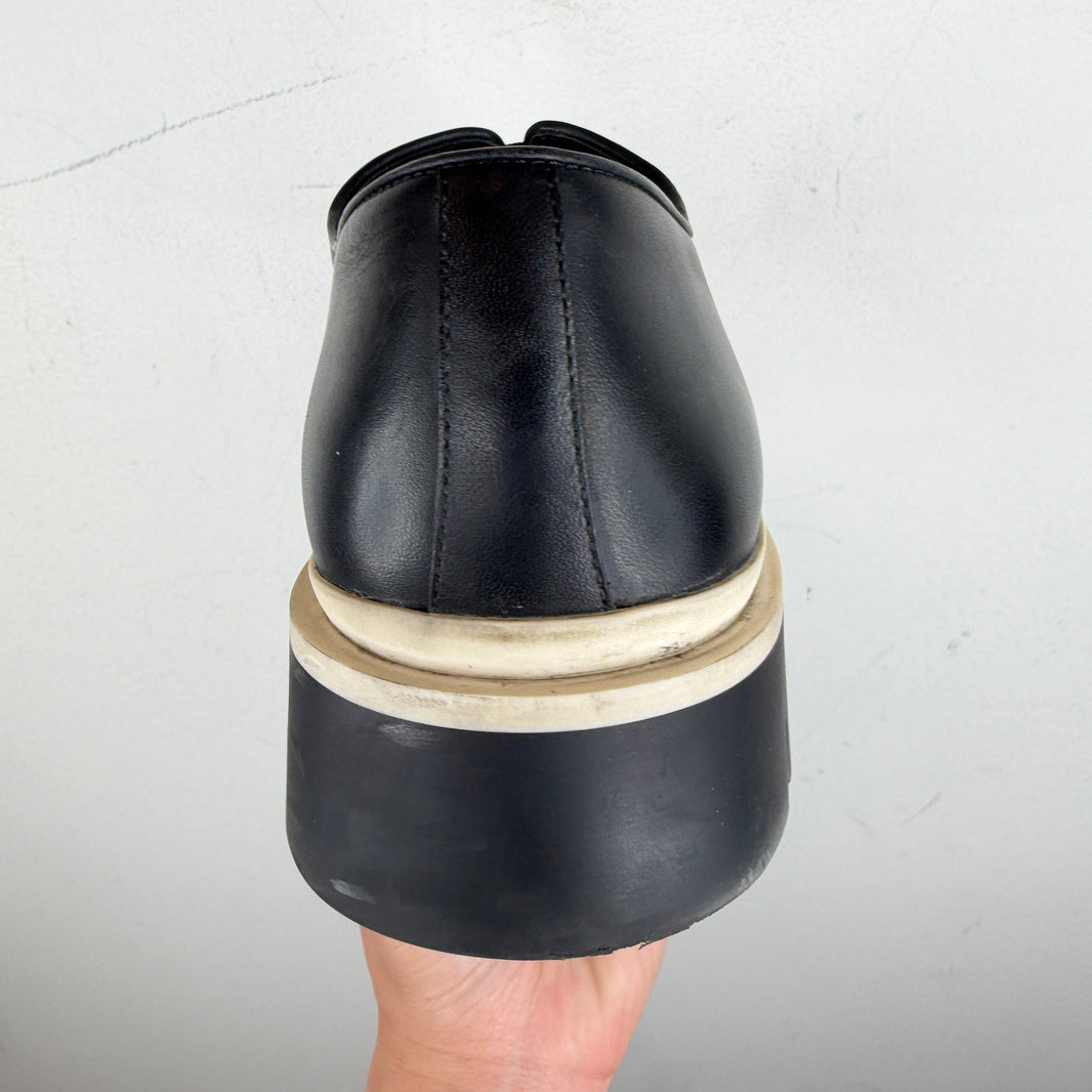 Bottega Veneta White/Black Tire Derby