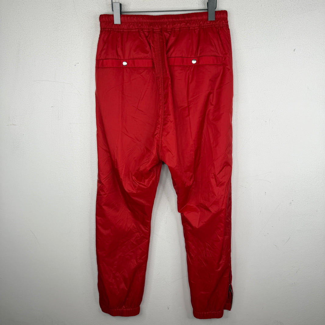Rick Owens Larry Cardinal Red Track Pants