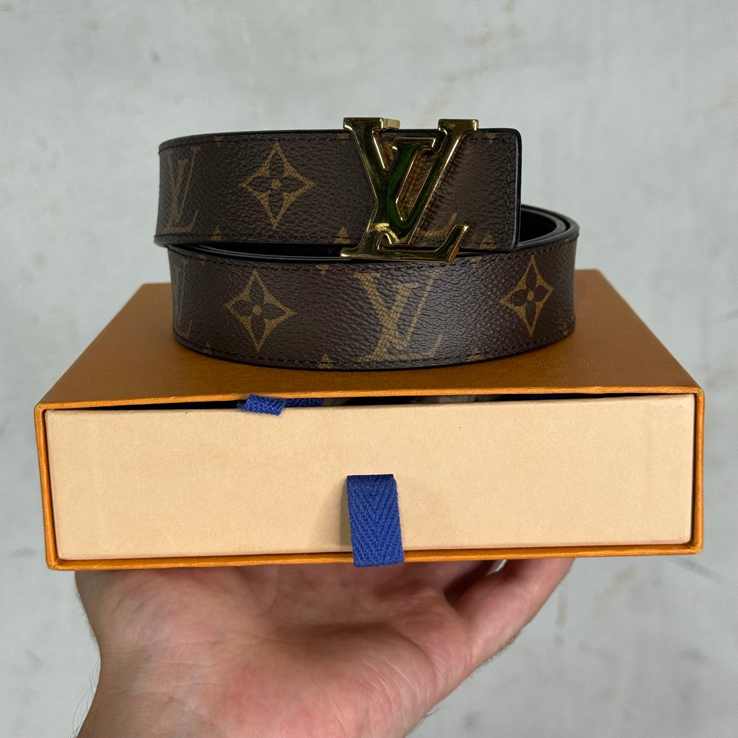Louis Vuitton Monogram Skinny Logo Belt
