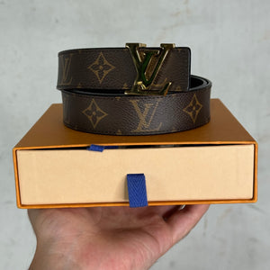 Louis Vuitton Monogram Skinny Logo Belt