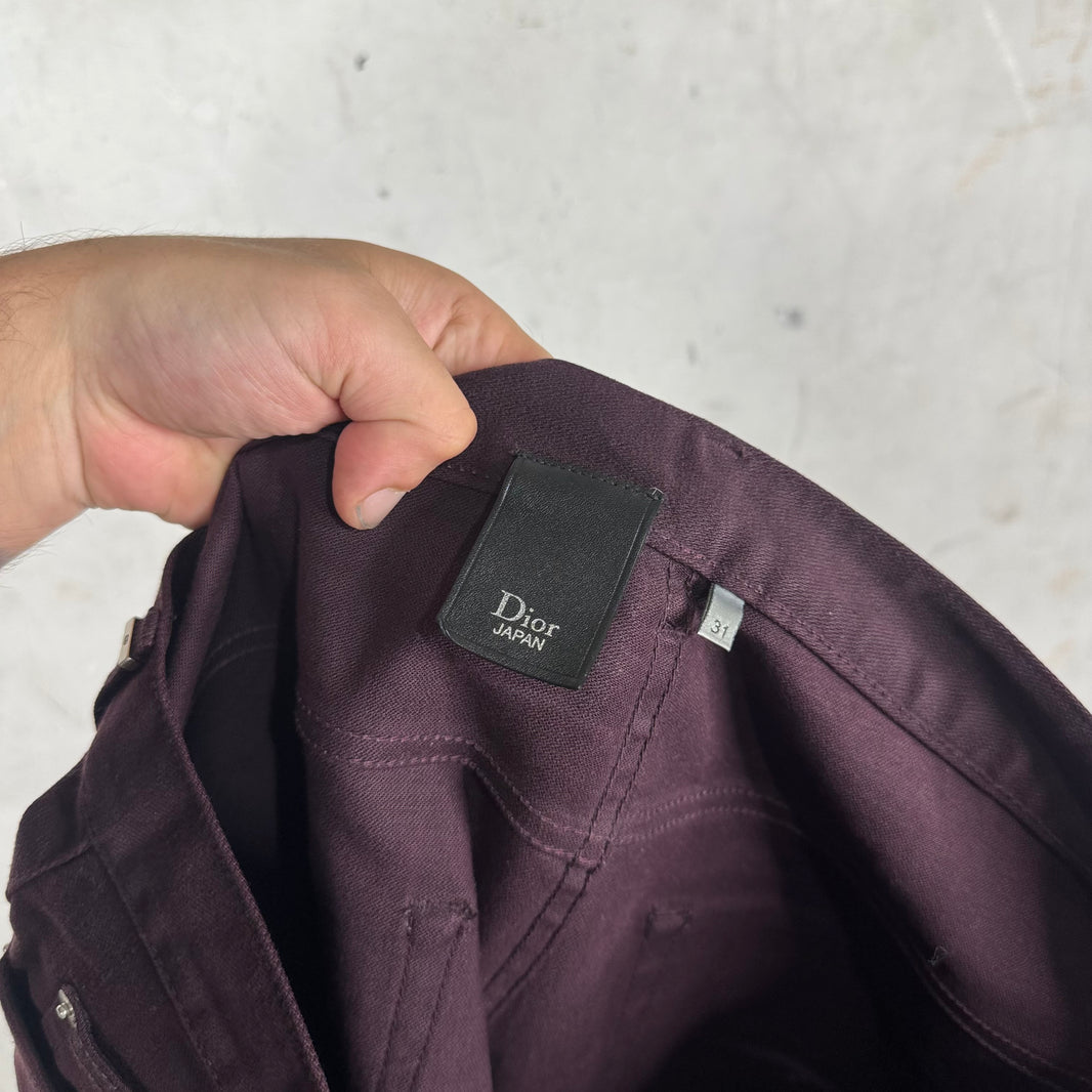 Dior Burgundy Japan Jeans