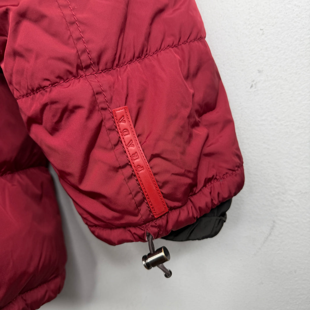Prada Red Puffer Jacket