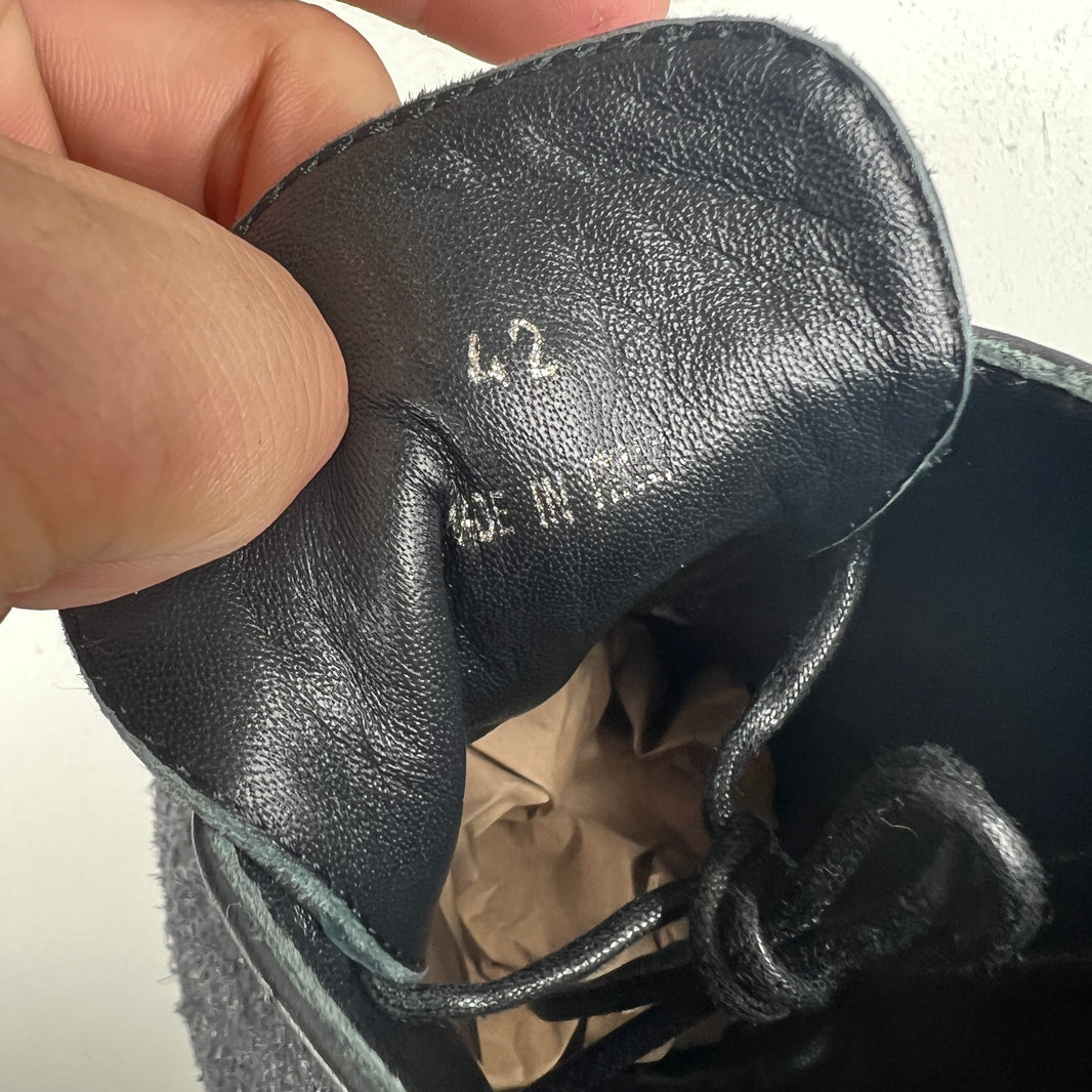 424 Suede Wrap Covered Leather Derbys