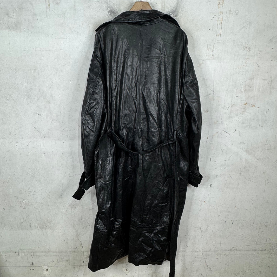 424 Leather Trenchcoat
