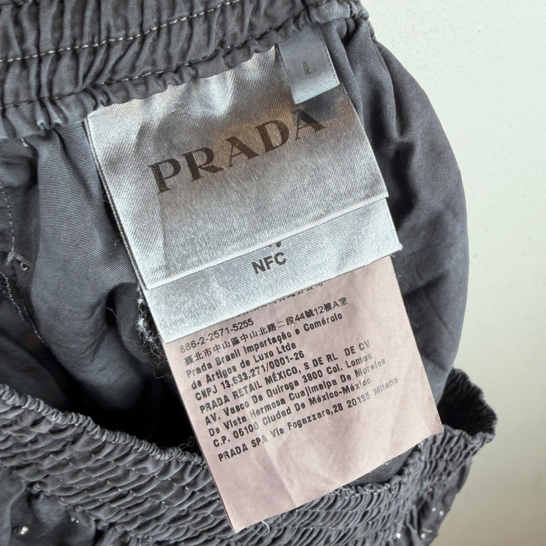 Prada Crystal Studded Shorts