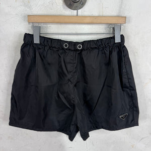Prada Plaqued Re-Nylon Shorts