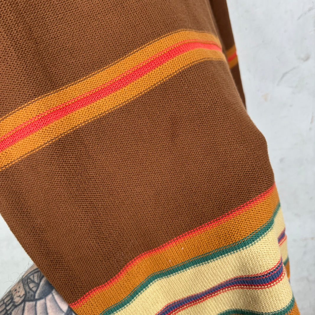 Acne Studios Brown Striped Face Sweater