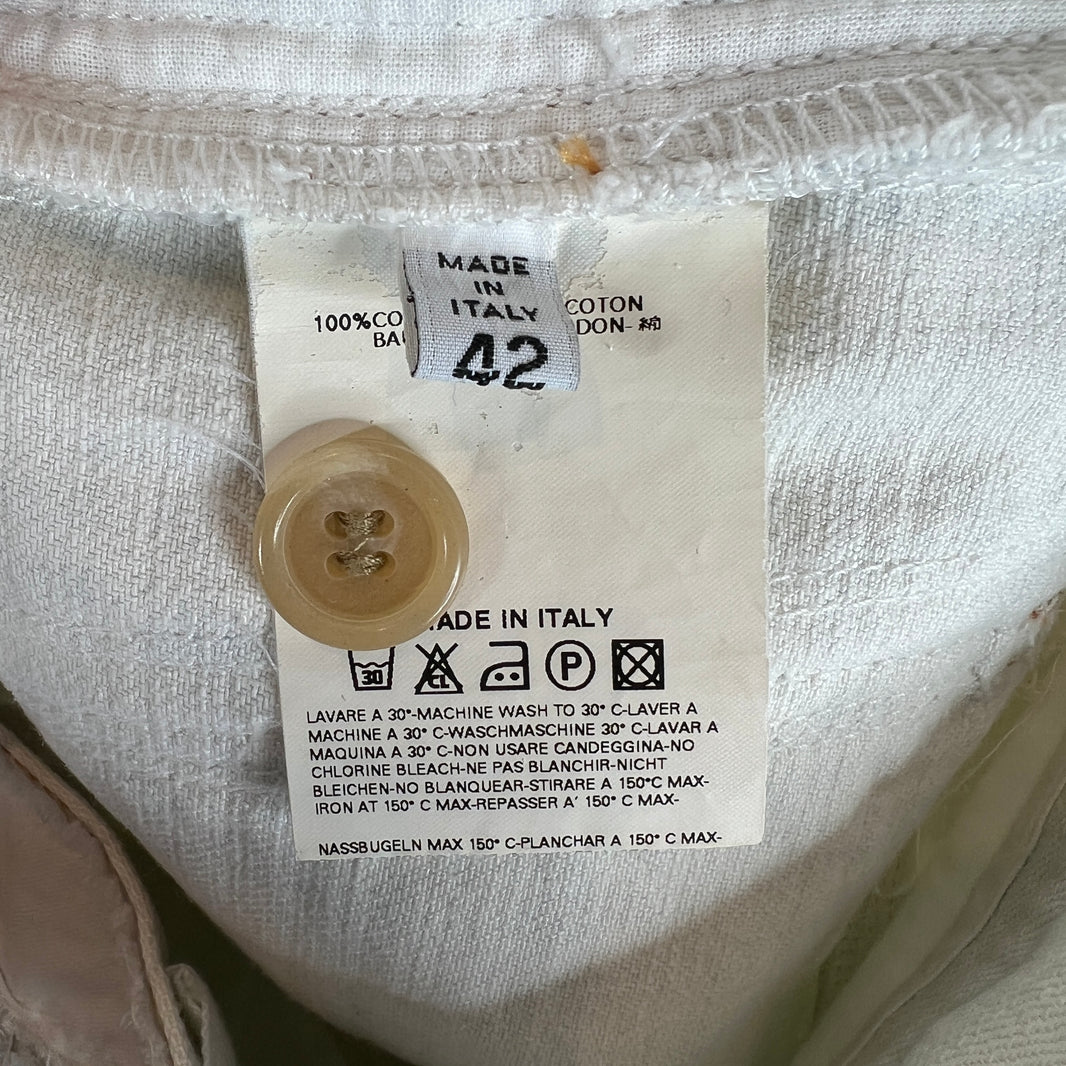 Margiela White Distressed Inside Out
