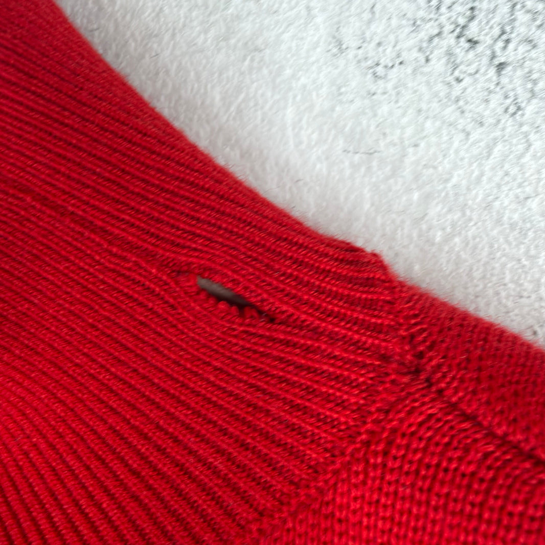 Balenciaga YE24 Shoulder Pad Knit Sweater