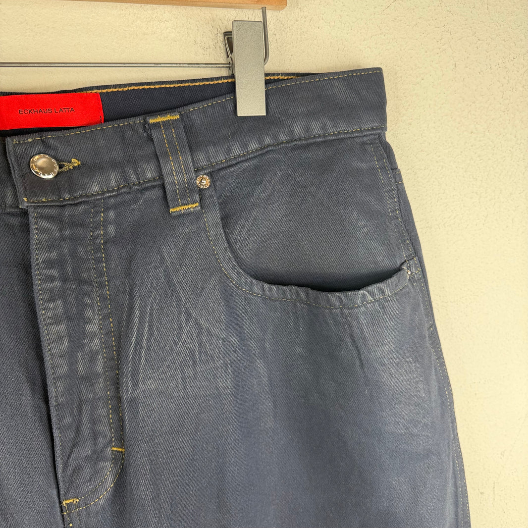 Eckhaus Latta Wax Wide Leg Jeans