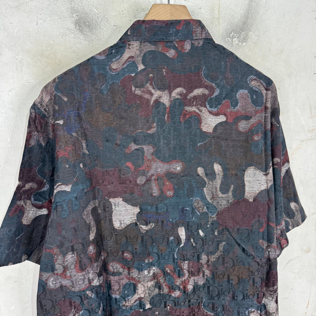 Dior  Silk Monogram Camo Shirt
