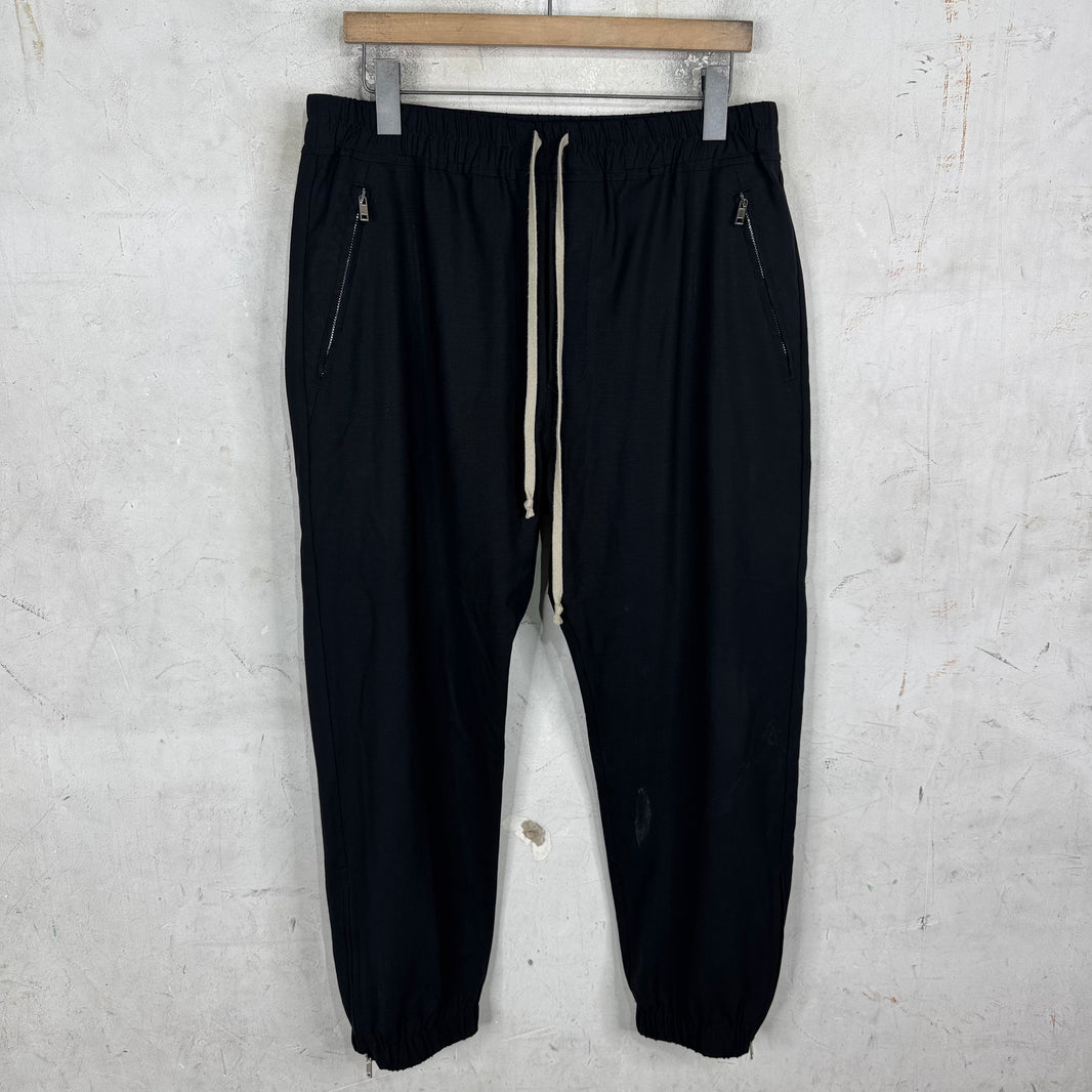 Rick Owens Gethsemane Wool Zippered Pants