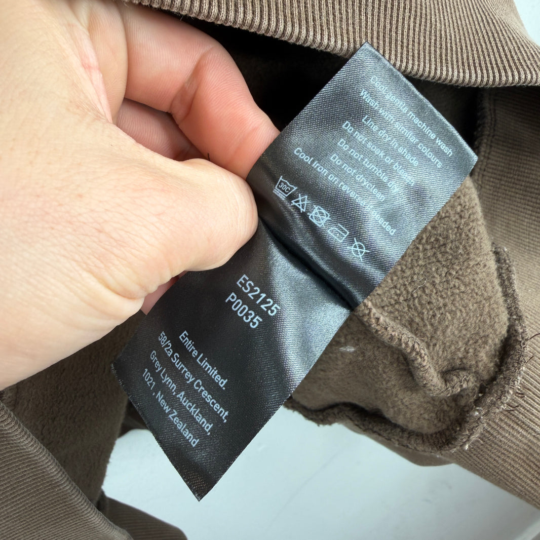 Entire Studios Brown Cropped Hoodie