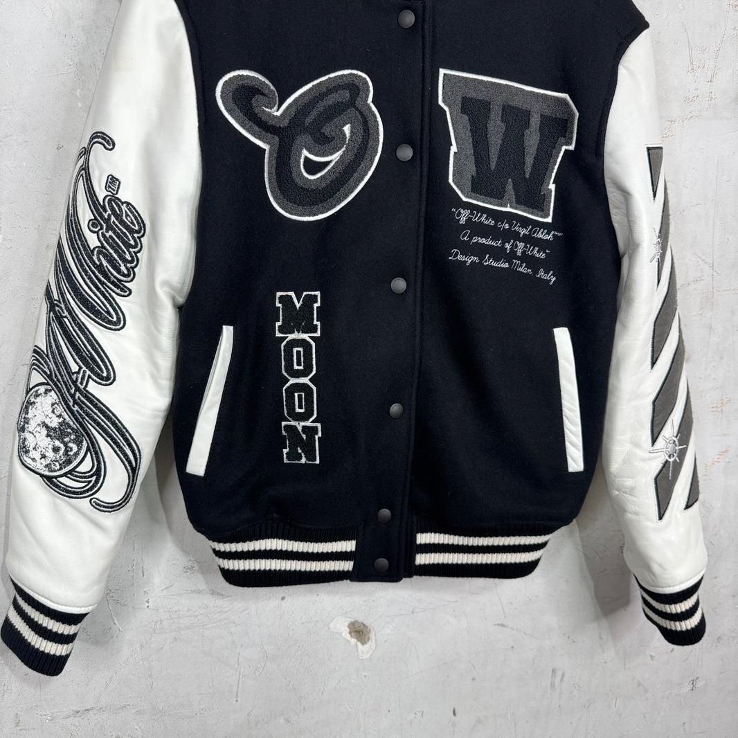 Off White Black/White Varsity Jacket