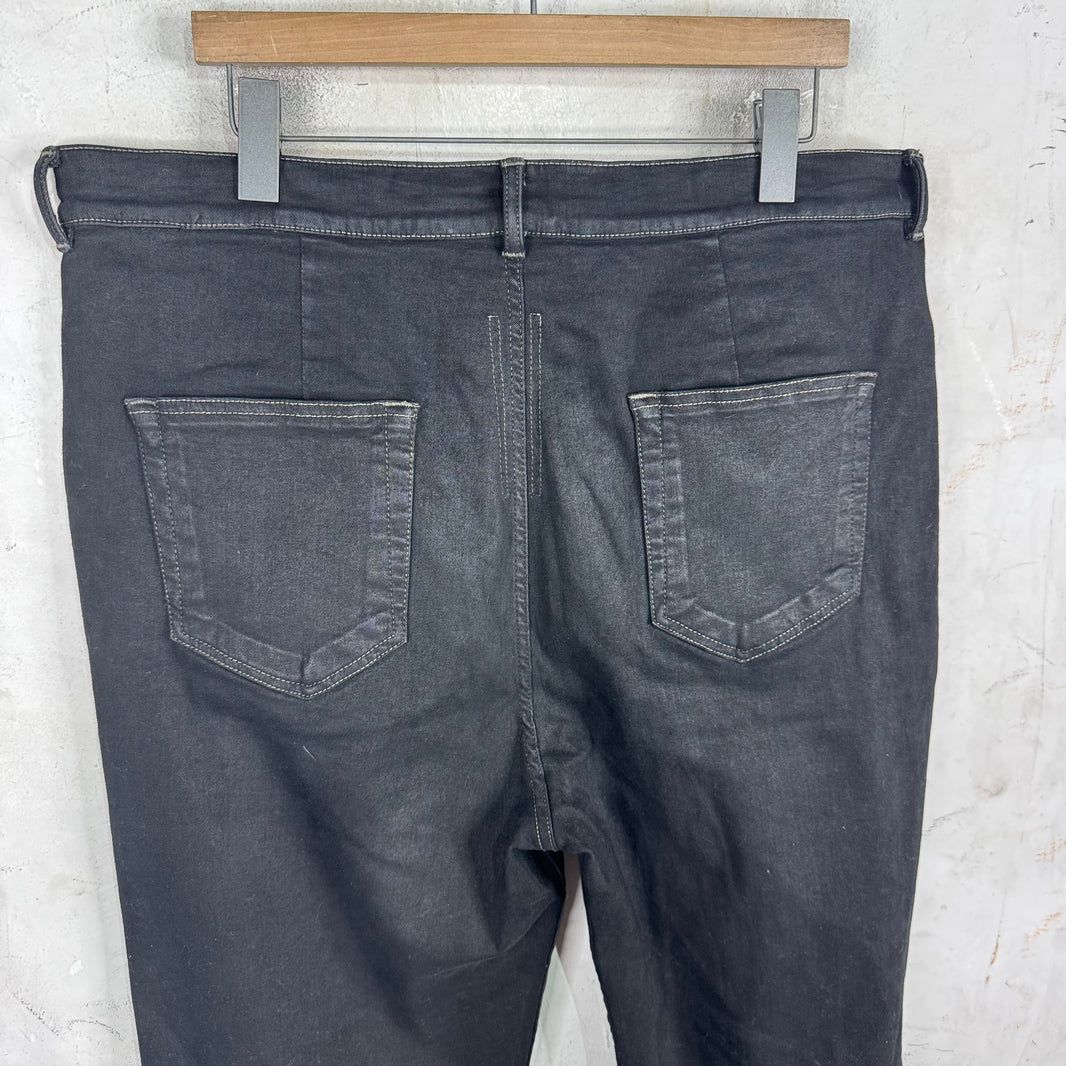 DRKSHDW Waxed Bolan Bootcut Jeans