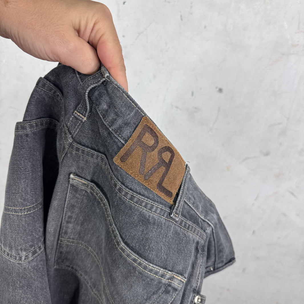 RRL Charcoal Loose Straight Jeans
