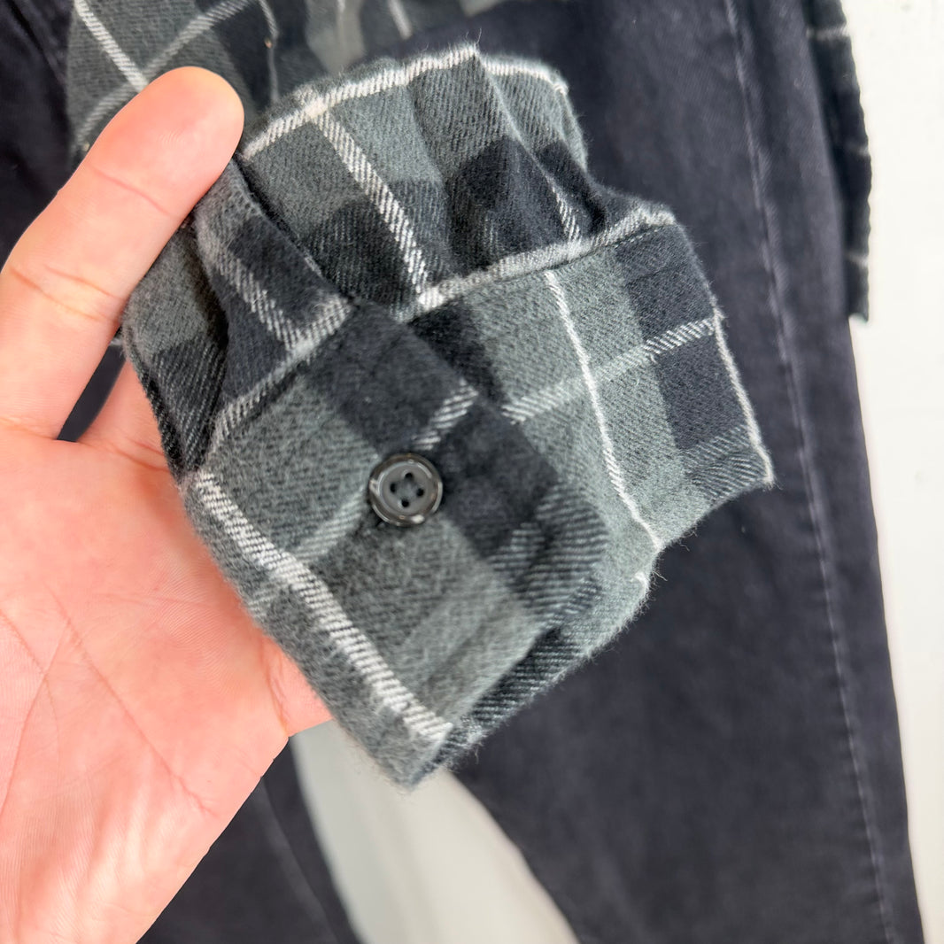 Supreme Undercover Black Layered Flannel Jeans