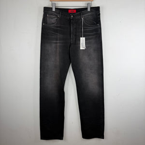 424 Washed Black Loose Denim Jeans