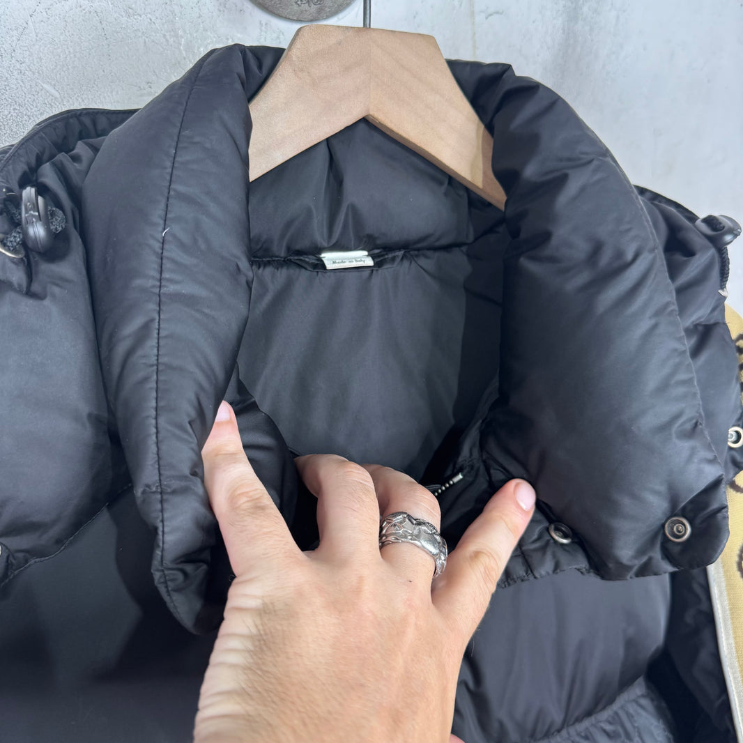 Gucci Monogram Interlock Striped Puffer Jacket
