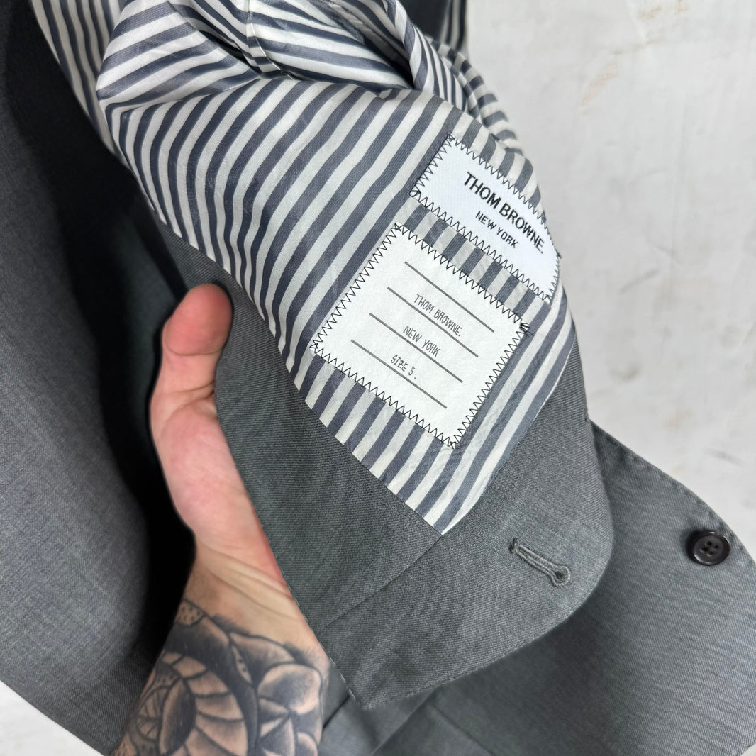 Thom Browne Grey Suiting Vest