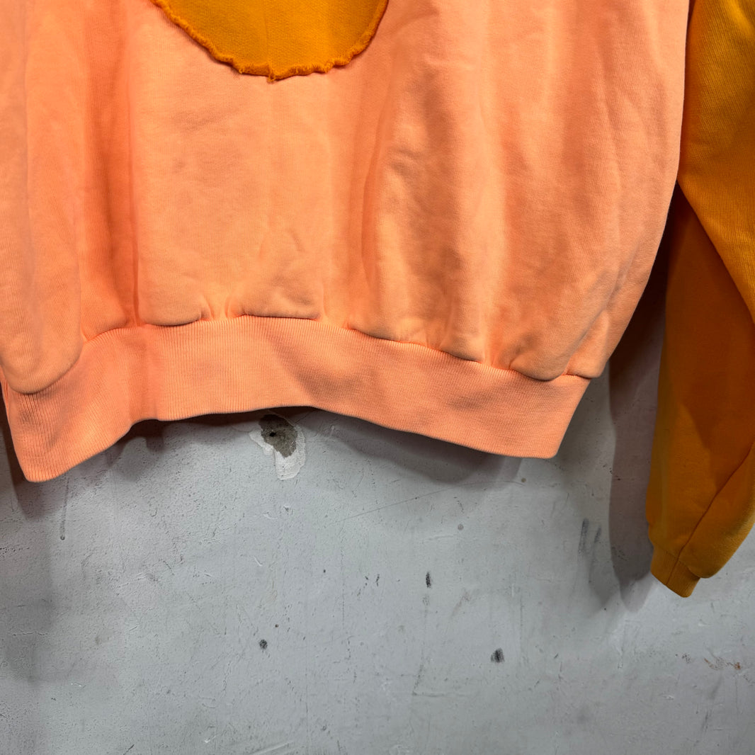 ERL Orange Two Toned Swirl Hoodie