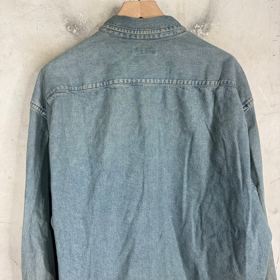 Balenciaga Denim Arm Slit Overshirt