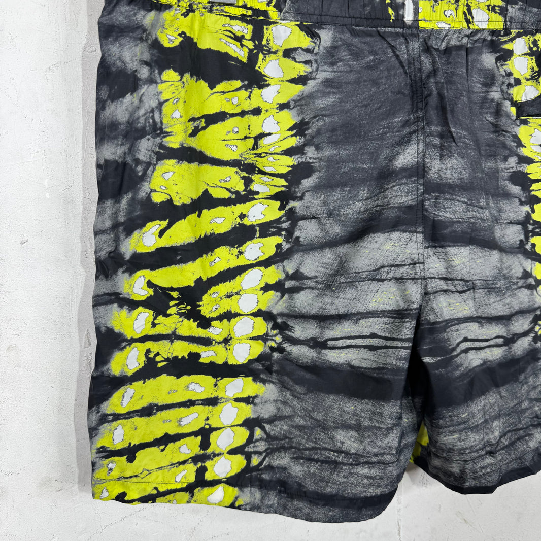 Valentino Neon Tie Dye Swim Trunks