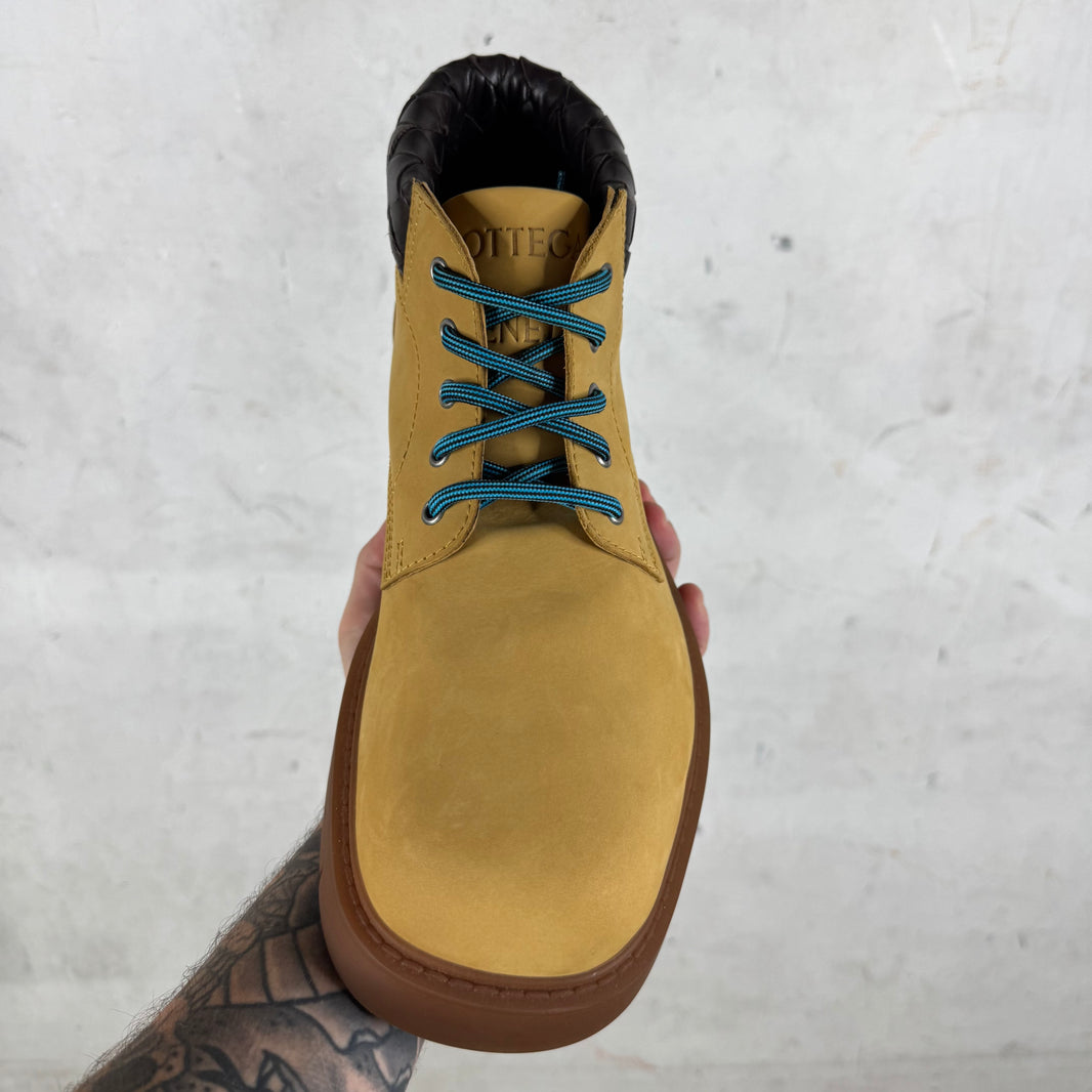 Bottega Veneta Tan Haddock Mid Boots