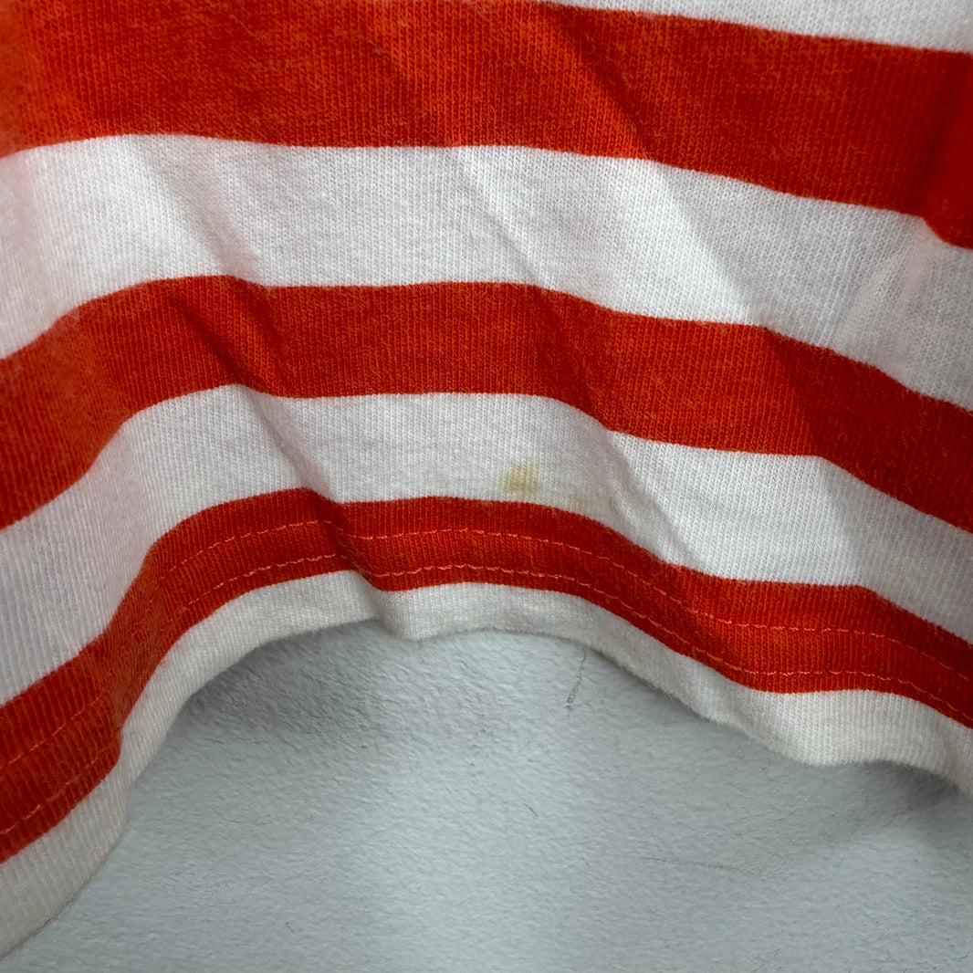 Martine Rose Orange Striped T-Shirt