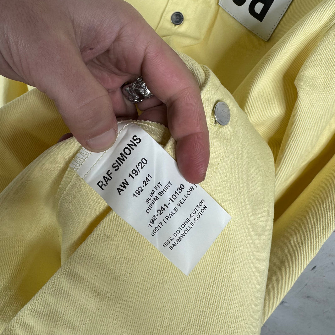 Raf Simons Denim Shirt Yellow